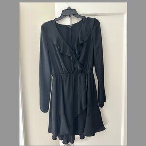 Express Black Ruffle Dress S